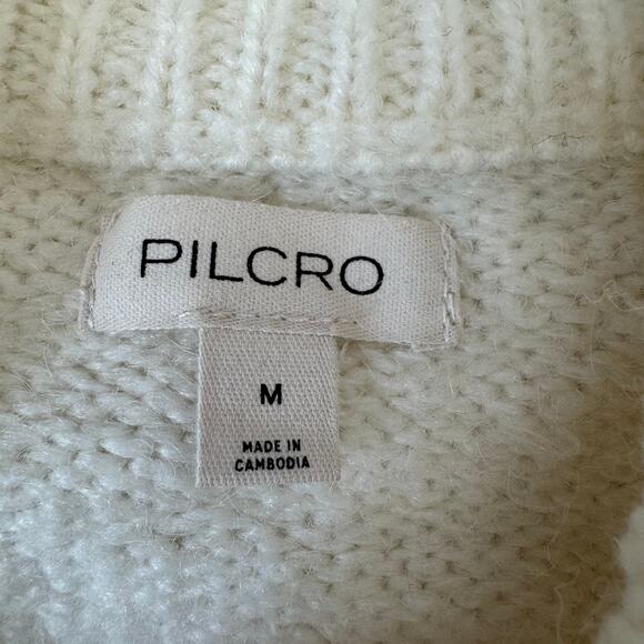 Anthropologie Pilcro Creamy Soft Dolman Sleeve Cropped Crewneck Pullover Sweater - Picture 8 of 13